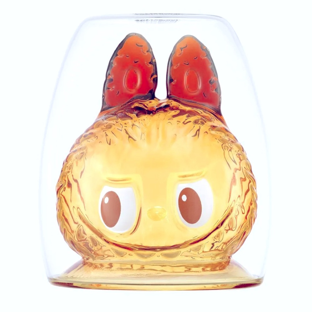 Labubu Cheers Glass Cup -
Amber (Warm Heart) Glass Open Box